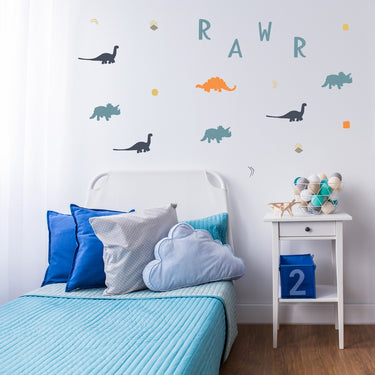 RAWR Dinosaur Wall Decals